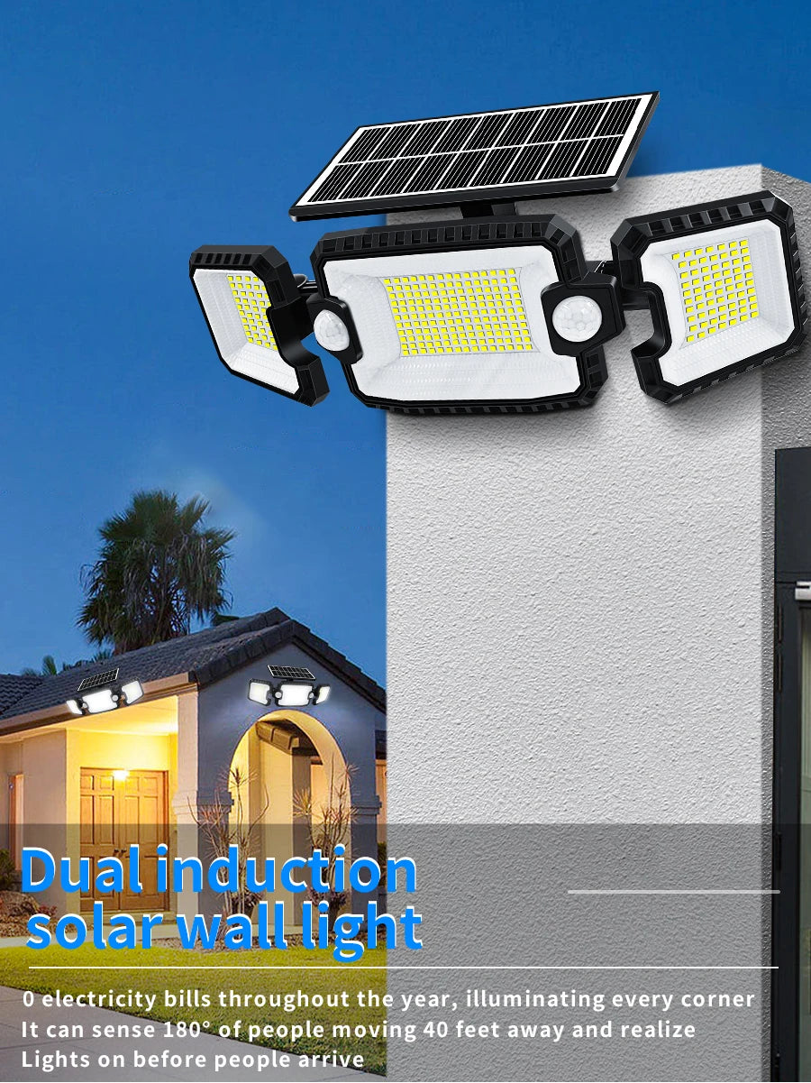 Solar Outdoor 305 LED Security Flood Lights