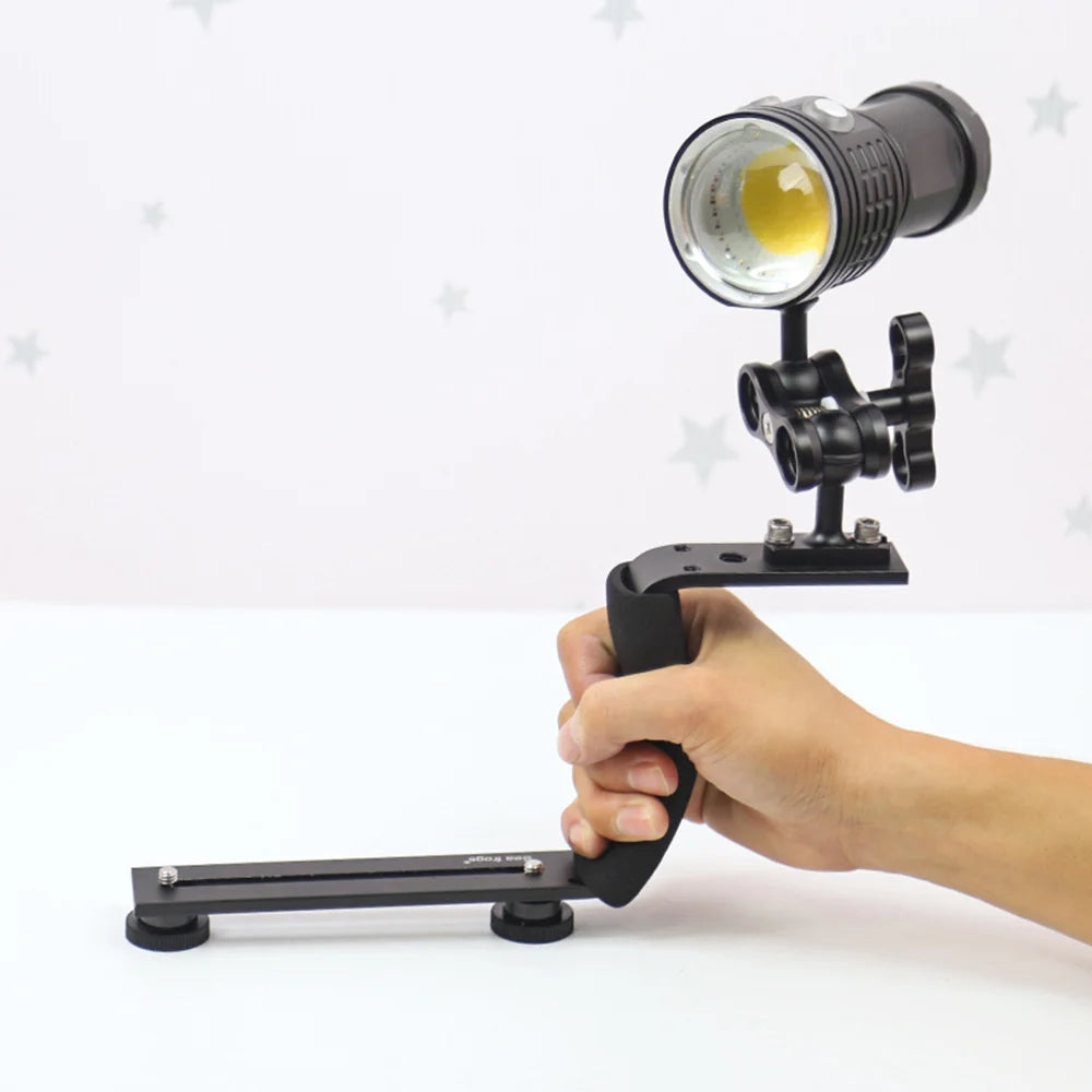 Seafrogs Aluminum Alloy Tray with Diving 40M Waterproof Underwater LED Photography Lighting Clamp