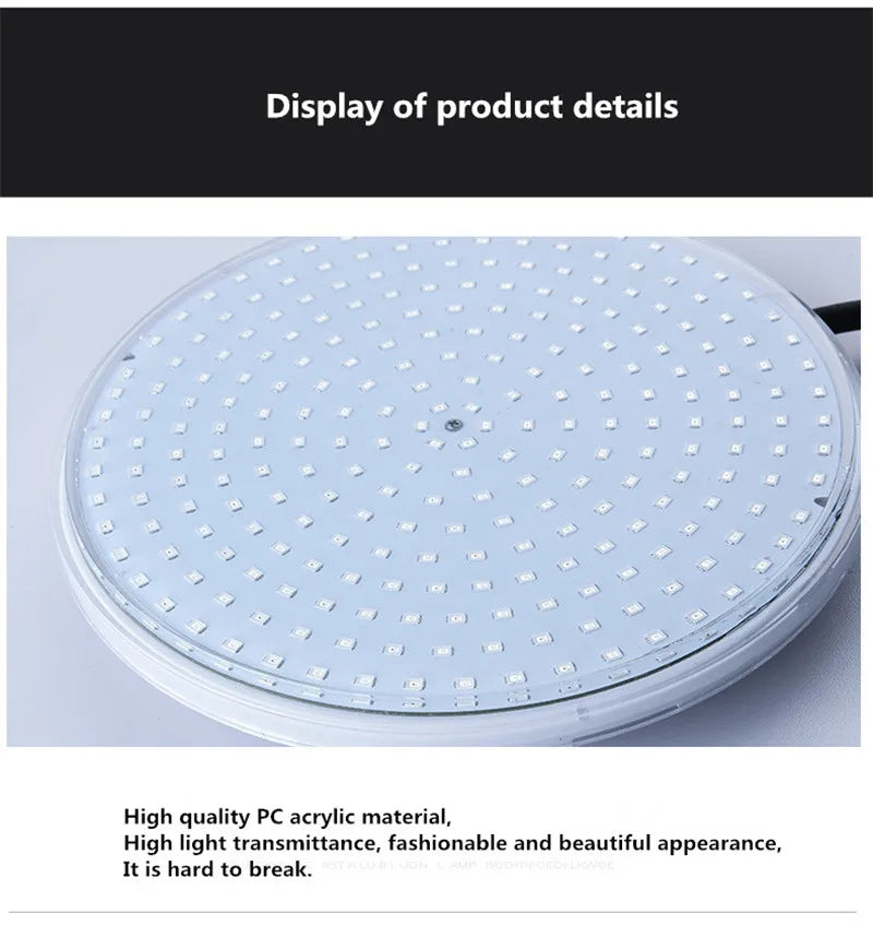 IP68 Waterproof RGB LED Swimming Pool Light