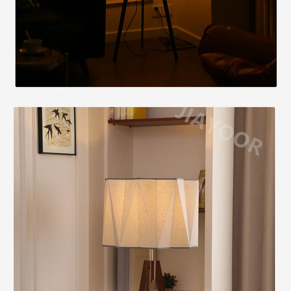 Antique Style Solid Wood Floor Lamp