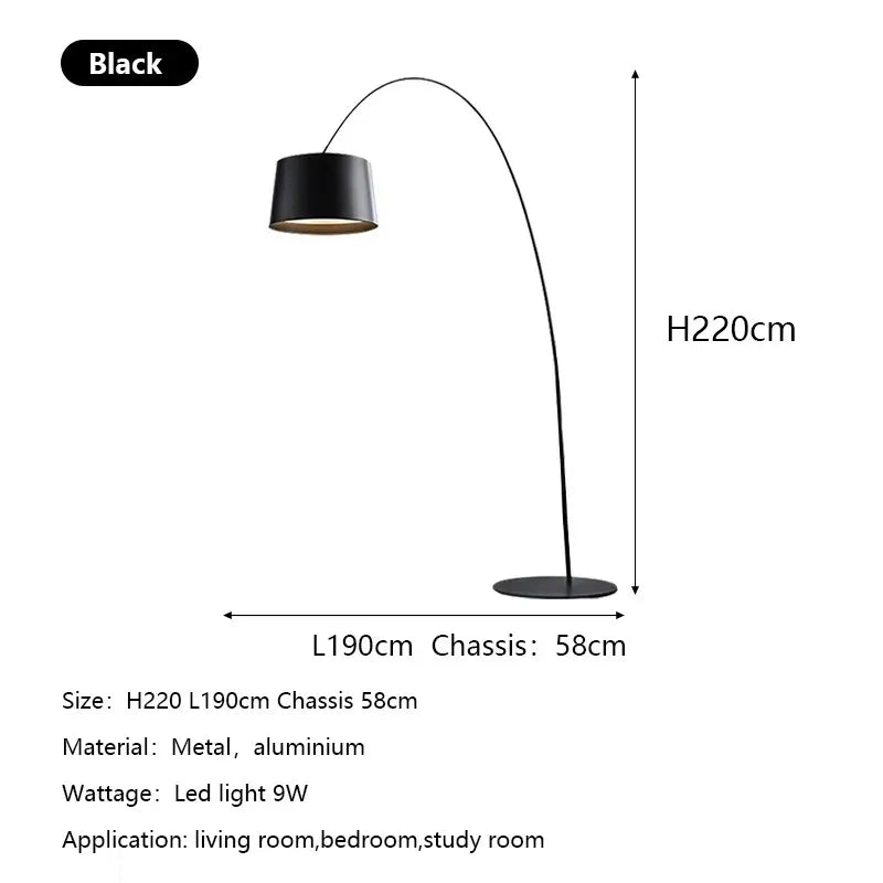 Twiggy Minimalist LED Arc Floor Lamp