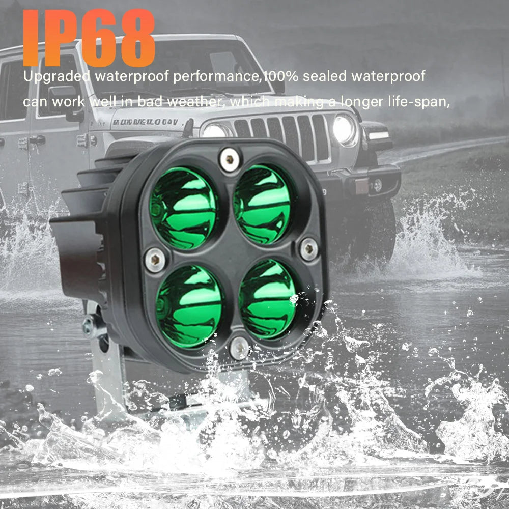 12–24V Red & Green Spot Lights