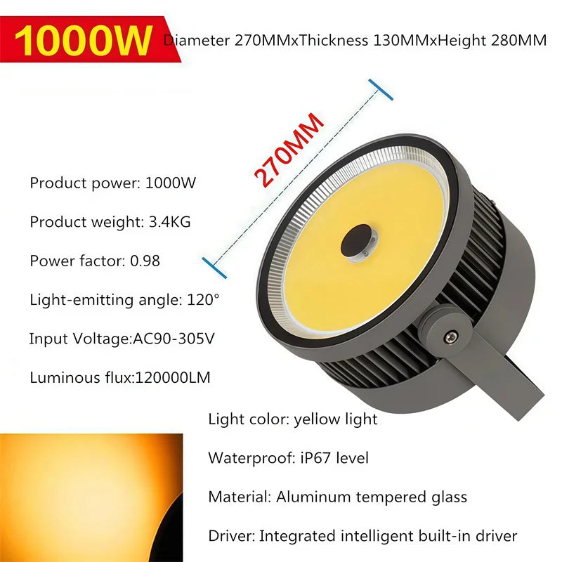 Searchlight 1000W LED Floodlight