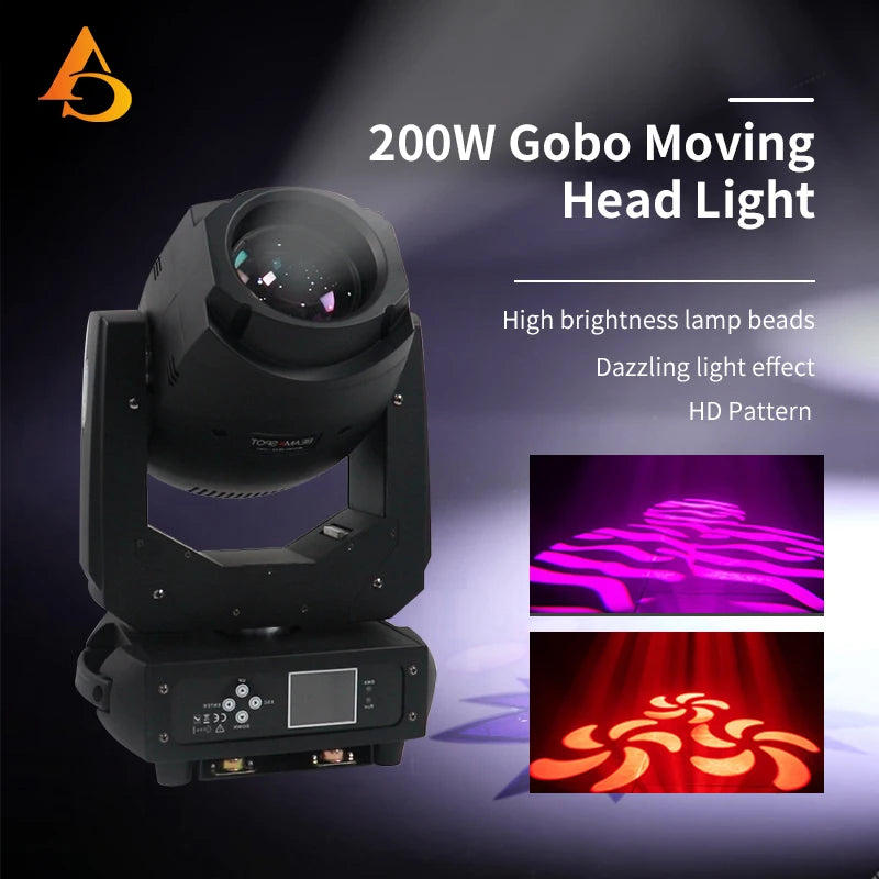 200W LED Gobo Moving Head Stage Light