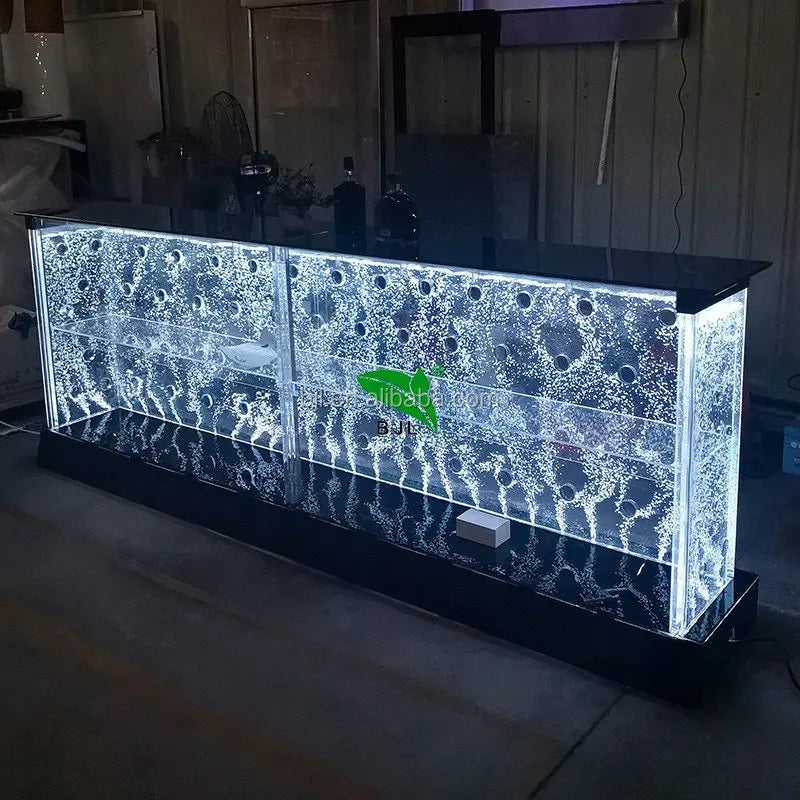 Custom Modern LED Color-Changing Water Bubble Wall