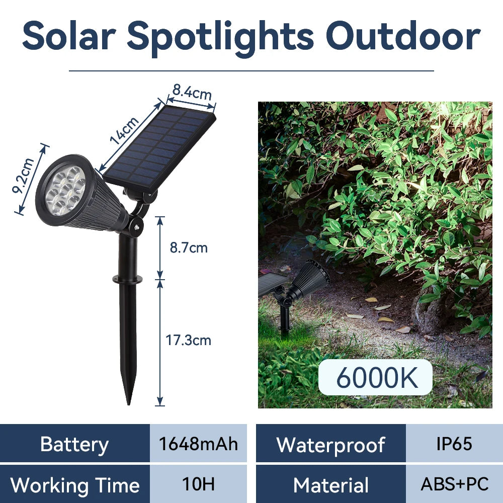 Outdoor Waterproof LED Solar Spotlights