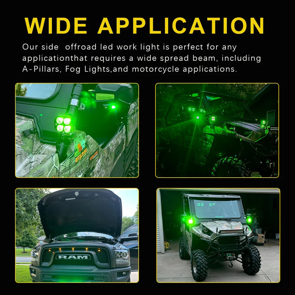 12–24V Red & Green Spot Lights