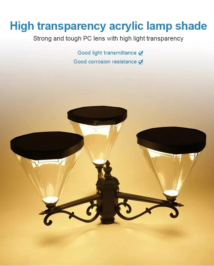 Solar LED Garden Street Lamp