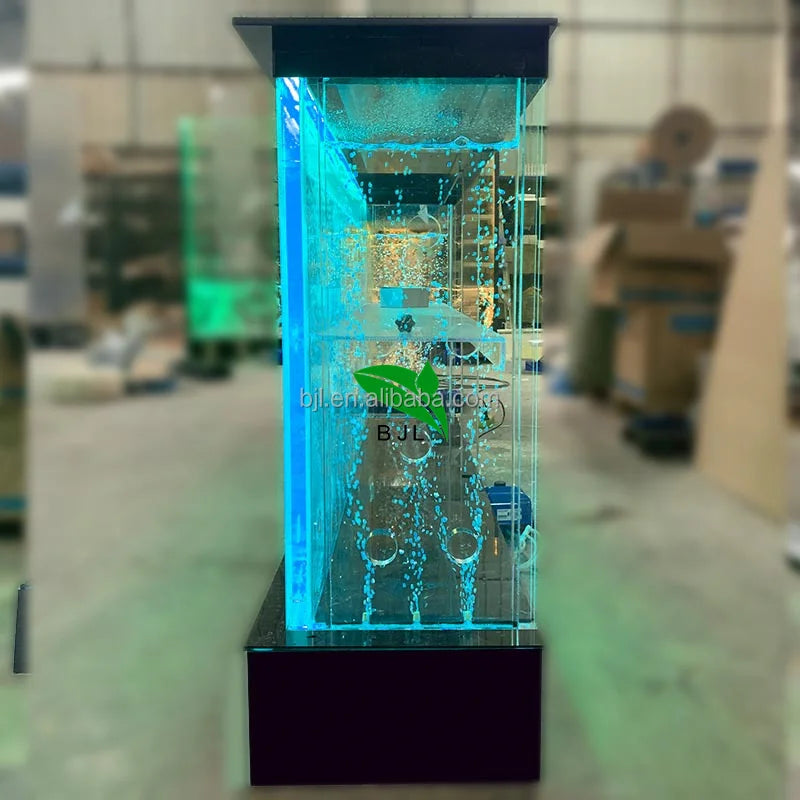 Custom Modern LED Color-Changing Water Bubble Wall