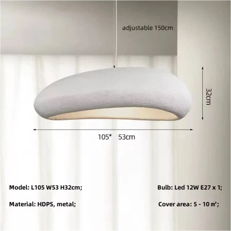 Nordic Wabi-Sabi Minimalist LED Chandelier