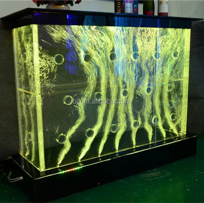 Custom Modern LED Color-Changing Water Bubble Wall