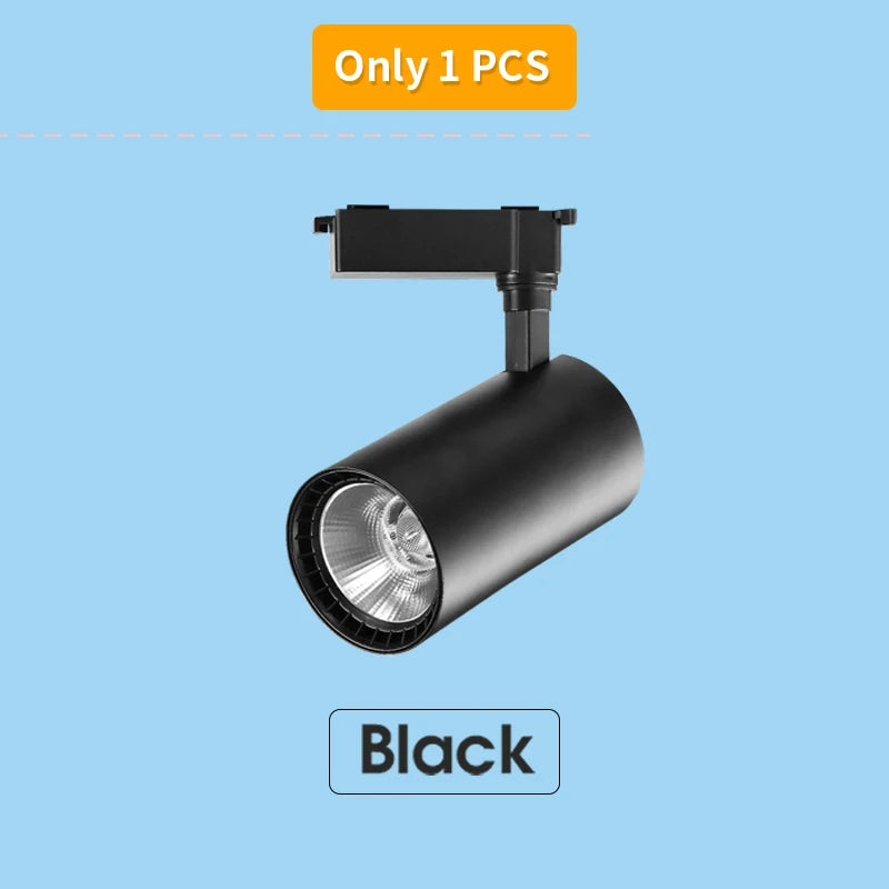 Modern LED COB Track Light Fixture Set for Commercial and Home Lightin