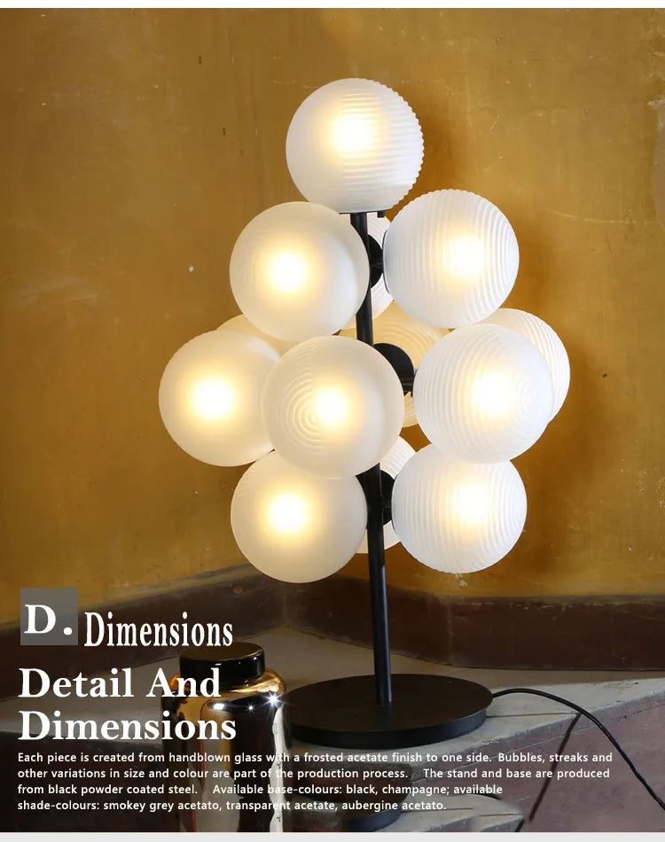 Modern Glass Bubble Floor Lamp