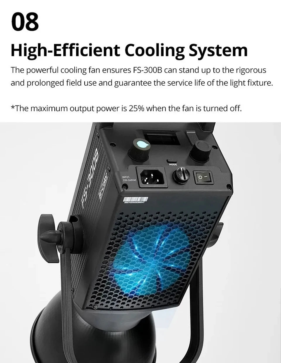 350W Bi-Color LED COB Spotlight