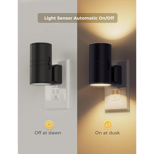 Vintage LED Plug-In Night Light with Dusk-to-Dawn Sensor