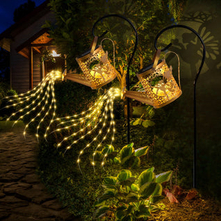 Solar Watering Can Garden Lights Outdoor Waterproof Lantern Decor