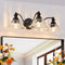 24-Inch Vintage Black 3-Light Vanity Wall Sconce