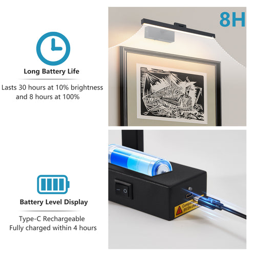 16-Inch Wireless Dimmable LED Bathroom Vanity Light