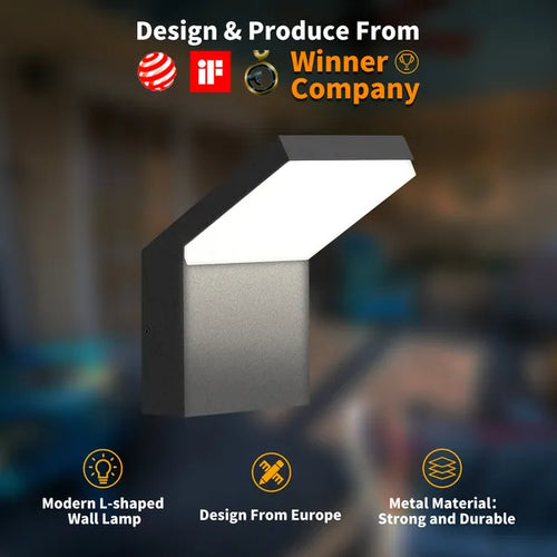 Inowel Outdoor LED Wall Light – Modern IP65 Waterproof Wall Sconce