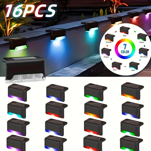 32-Pack Solar LED Deck Lights – Warm White Waterproof Outdoor Lights