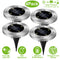 4-Pack Solar LED In-Ground Pathway Lights