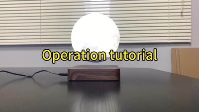 3D Magnetic Levitating Moon Lamp with LED Light – Rotating Floating Night Light