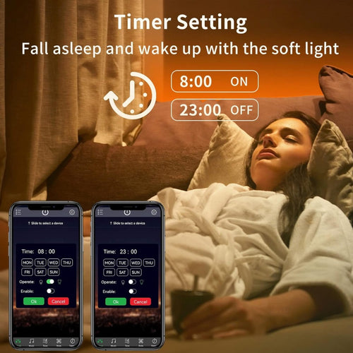 RGB LED Strip Lights with Music Sync & Smart App Control