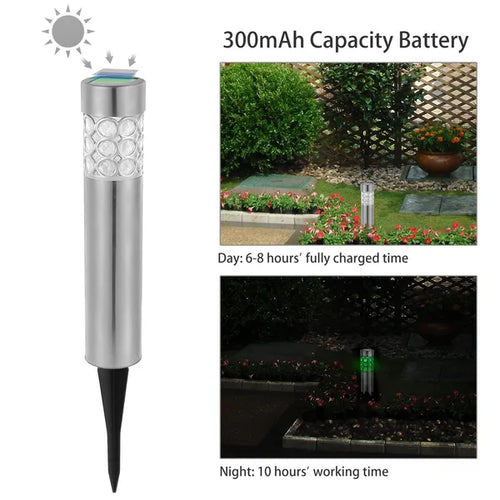 6-Pack RGB Solar Garden Pathway Lights