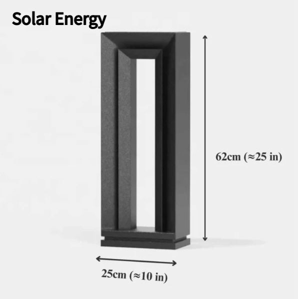 Solar Square Courtyard Light