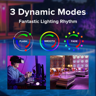 SANSI IP68 Waterproof RGB Pool Light – Rechargeable 20Hrs Outdoor LED Lamp