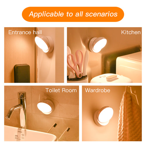 Rotating Human Body Sensor Light – Motion Activated LED Night Light
