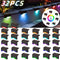 32-Pack Solar LED Deck Lights – Warm White Waterproof Outdoor Lights