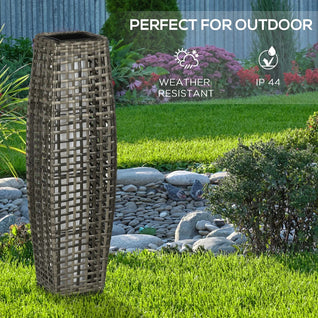 Waterproof Solar Rattan Floor Lamp