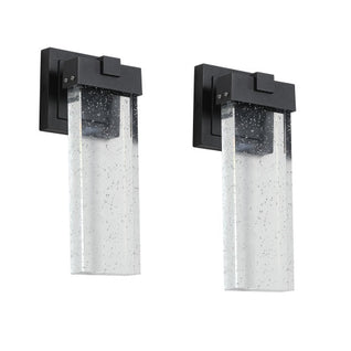 Outdoor Waterproof Crystal LED Wall Light, 2-Pack | Dusk-to-Dawn