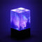 Galaxy Cube Purple Handcrafted Ambient Resin Lamp