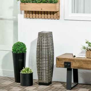 Waterproof Solar Rattan Floor Lamp