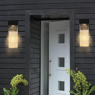 Outdoor Waterproof Crystal LED Wall Light, 2-Pack | Dusk-to-Dawn