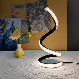 2PCS Creative Spiral LED Desk Lamp with 3 Color Modes