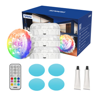 SANSI IP68 Waterproof RGB Pool Light – Rechargeable 20Hrs Outdoor LED Lamp