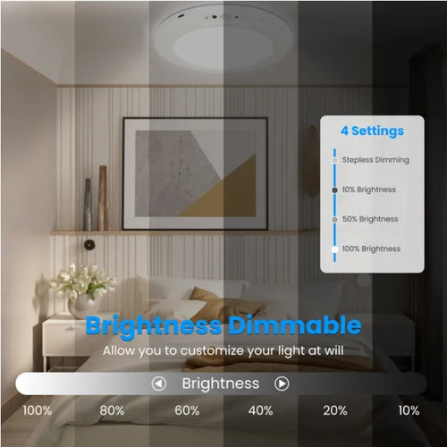Rechargeable LED Ceiling Light with Motion Sensor