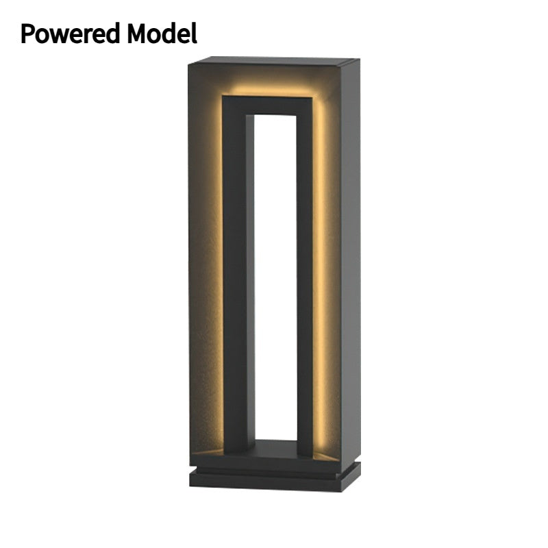 Solar Square Courtyard Light