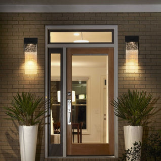 Outdoor Waterproof Crystal LED Wall Light, 2-Pack | Dusk-to-Dawn