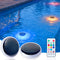 2-Pack Solar Floating RGB Pool Lights with Remote Control