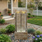 39-Inch Outdoor Waterfall Fountain with LED Lights