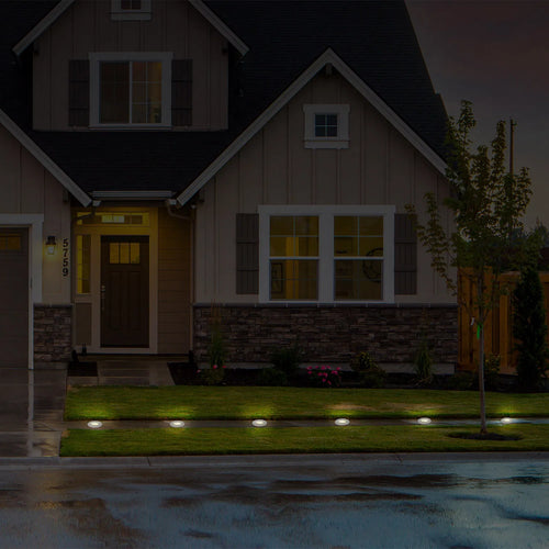 4-Pack Solar LED In-Ground Pathway Lights
