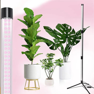 Full Spectrum LED Grow Light Floor Lamp with Timer & Adjustable Height for Indoor Plants