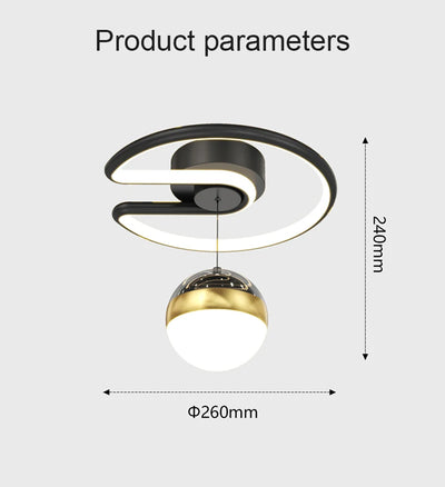 Nordic LED Ceiling Light – Modern Minimalist Indoor Lamp