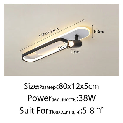 Modern Acrylic LED Chandelier with Adjustable Spotlights and Dimmable Lighting