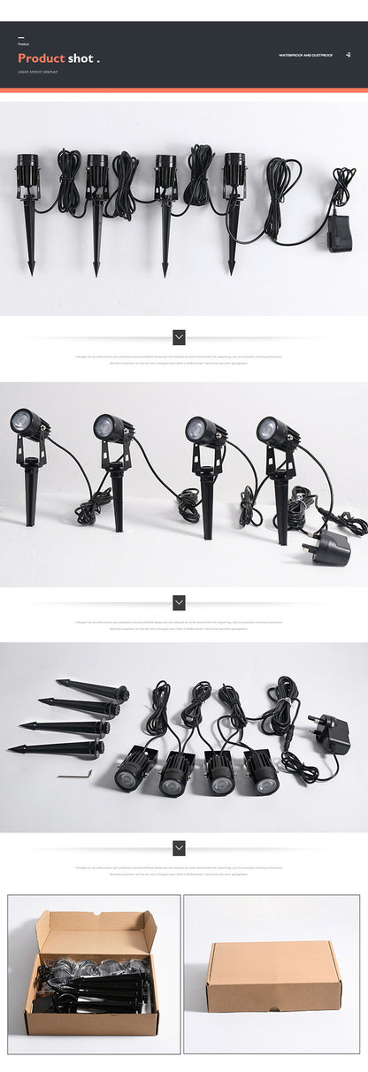 Smart RGB Landscape Light LED Garden Lamp Waterproof APP Control 16 Million Colors Outdoor Yard Lawn Spotlights