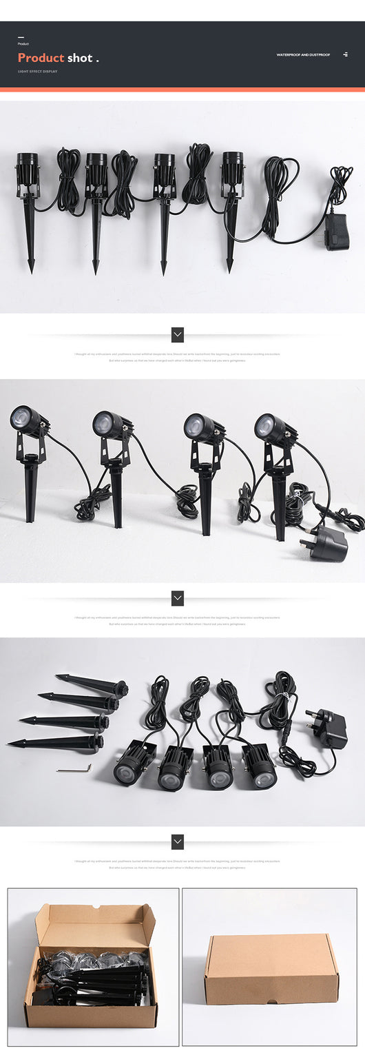 Smart RGB Landscape Light – App-Controlled Waterproof Garden Spotlight